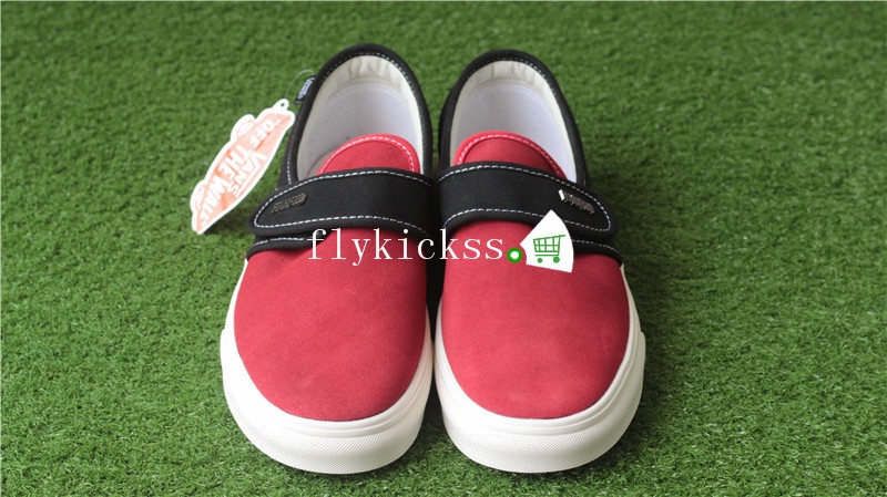 Fear of God x Vans Slip-On VN0A3MQ5NP4H Red